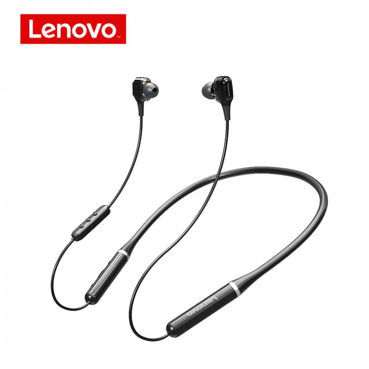 all in one place אביזרים Lenovo XE66 Pro Dual Dynamic Neckband Wireless Headphones Bluetooth Earphone 4 Speakers HIFI Stereo HD Call Waterproof with Mic