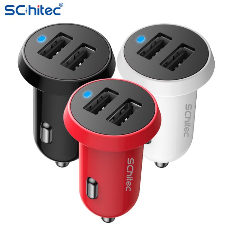 all in one place אביזרים Schitec 3.1A Mini Fast Charging USB Car Charger Quick Charge For iPhone 12 Xiaomi Huawei Mobile Phone Charger Adapter in Car