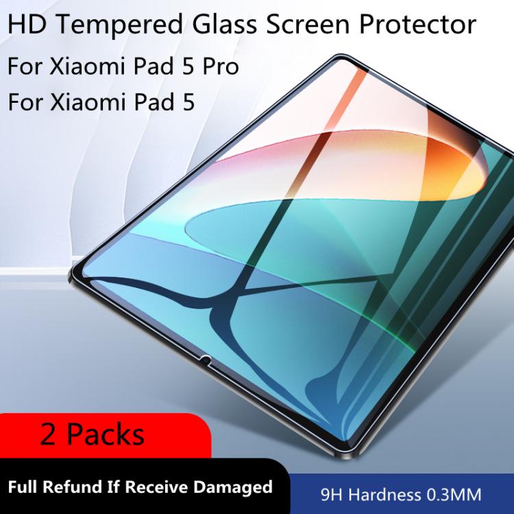 all in one place טאבלטים 2Pcs 0.3mm 9H HD Tempered Glass For Xiaomi Pad 5 Pro 11 inch 2021 MiPad Mi Pad Pad5 5Pro Tablet Explosion Proof Protective Film