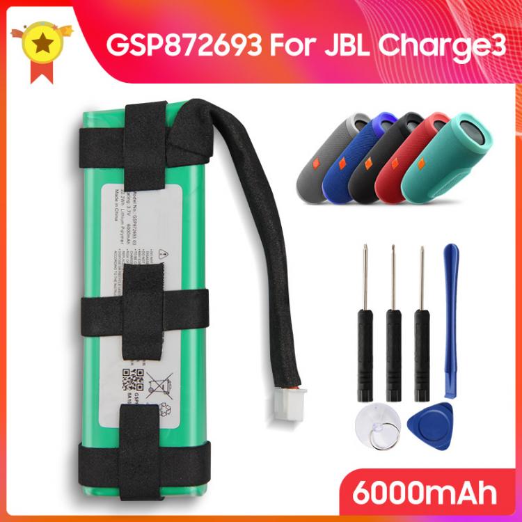 all in one place אביזרים Original Battery GSP1029102A GSP872693 03 for JBL Charge 3 Charge3 Large Capacity Genuine Replacement Battery 6000mAh