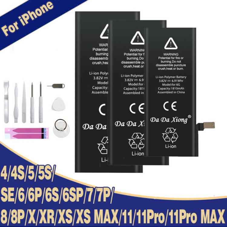 all in one place אביזרים Original DaDaXiong Capacity Battery For iPhone 6 6S 7 8 Plus X XR Xs Max Replacement 0 Cycle Bateria 5 5S SE