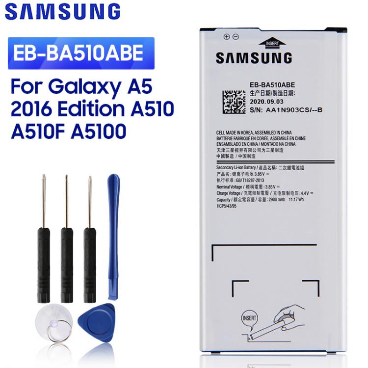 all in one place אביזרים SAMSUNUG Original Replacement Battery EB-BA510ABE For Samsung Galaxy A5 2016 Edition A510 A510F A5100 A510M A510M/DS 2900mAh