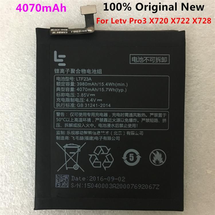 all in one place אביזרים 100% original Good quality Real LTF23A 4070mAh Battery For Letv LeEco Le Pro 3 X720 X722 X728 Battery Replacement