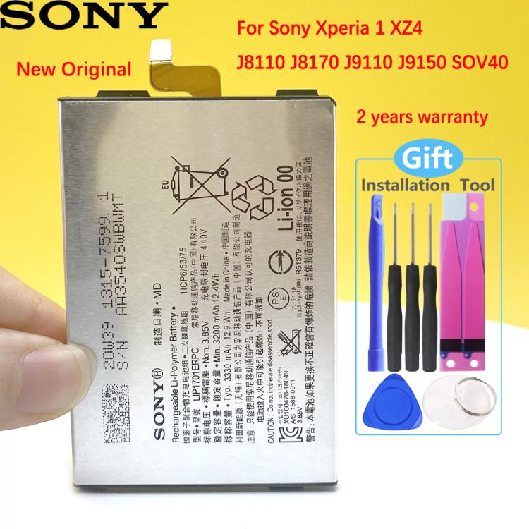 all in one place אביזרים 100% NEW Original Battery For Sony Xperia 1 XZ4 J8110 J8170 J9110 J9150 SOV40 LIP1701ERPC 3330mAh Phone High Quality