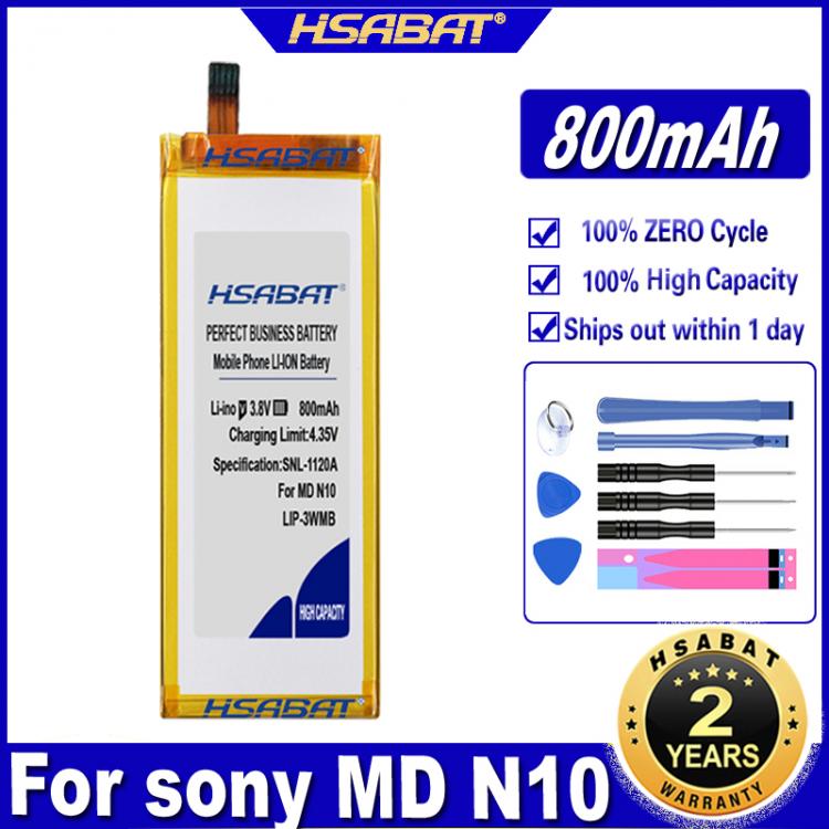 all in one place אביזרים HSABAT LIP-3WMB 800mAh Battery for Sony MZ-N10 MD N10 Batteries