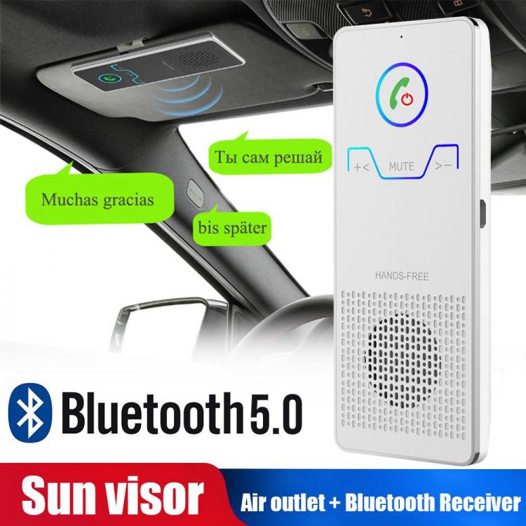 all in one place אביזרים Vehemo BT5.0 Sun Visor Car Bluetooth Receiver Car MP3 Player Handsfree Wireless for Speaker Bluetooth Speakerphone Smart