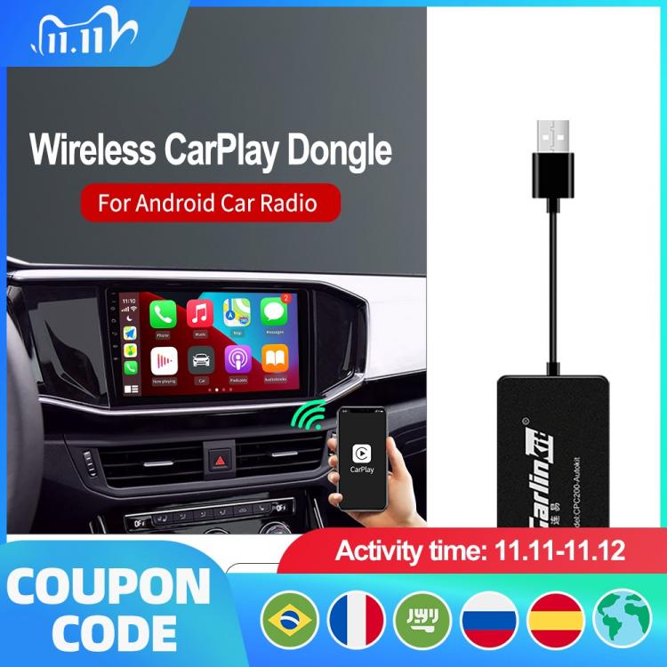all in one place אביזרים Carlinkit Wireless CarPlay Adapter Wireless Android Auto Dongle for modify Android Screen Car Ariplay Smart Link IOS14