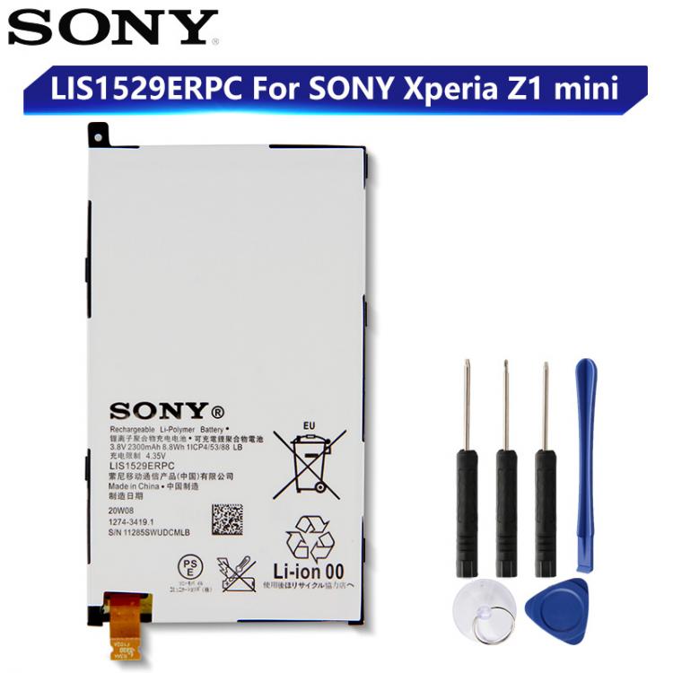 all in one place אביזרים Original Replacement Sony Battery For SONY Xperia Z1 mini Xperia Z1 Compact D5503 M51w LIS1529ERPC Genuine Phone Battery 2300mAh