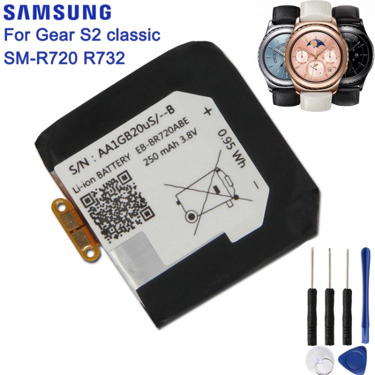 all in one place אביזרים SAMSUNG Original Battery EB-BR720ABE For Samsung Gear S2 classic SM-R720 SM-R732 R720 R732 250mAh Replacement Authentic Battery