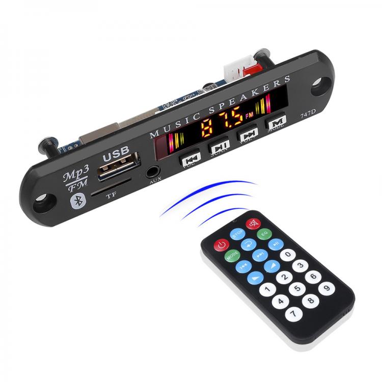 all in one place אביזרים DC 12V Bluetooth 5.0 FM Radio Kit Car MP3 Audio Decoder Board Receiver 3.5mm USB AUX WMA WAV Format TF Card Music Playing kit