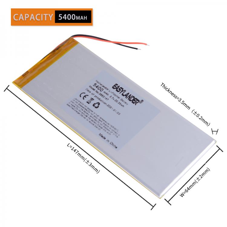 all in one place טאבלטים Li-polymer Rechargeable Battery compatible with the k1 shield tablet Nvidia Shield  147*63*3.8mm