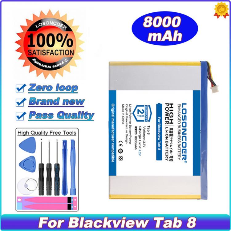 all in one place טאבלטים Original LOSONCOER 8000mAh For Blackview Tab 8 Battery Tablet PC