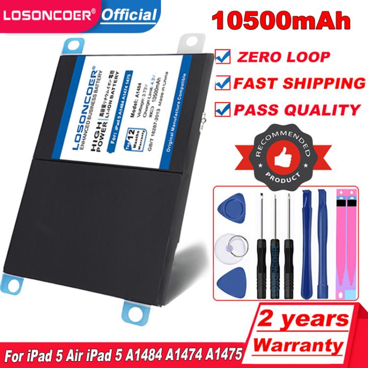 all in one place טאבלטים 10500mAh A1484 Tablet Battery For iPad 5 Air Air 1 iPad5 A1474 A1475 A1484 A1476 A1822 A1823 A1893 A1954 Replacement Battery