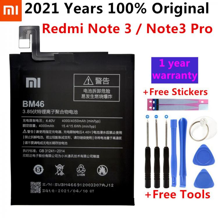 all in one place אביזרים New Original BM46 High Capacity 4000mah Mobile Phone BM46 Battery For Xiaomi Redmi Note 3 note3 Pro/Prime Battery+Free Tools
