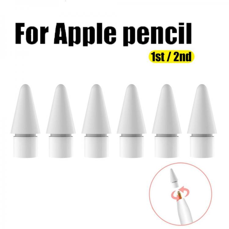 all in one place טאבלטים 1-8PCS Spare Nib Replacement Tip Compatible For Apple Pencil 1st Generation High Sensitive Stylus Pen Spare Nib For I Pencil 1 2