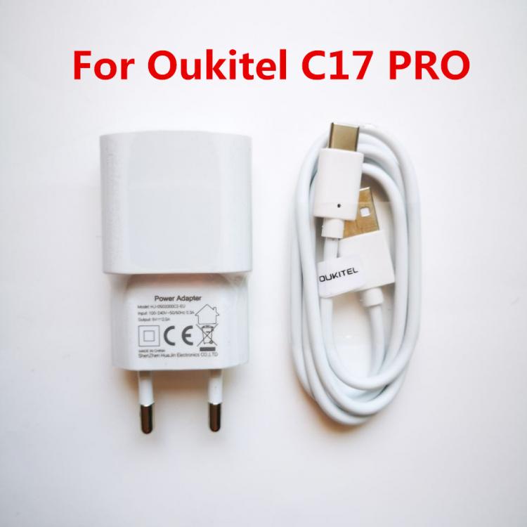 all in one place אביזרים New Original Oukitel C17 Pro USB Power Adapter Charger 5V 2.0A EU Plug Travel Switching Power Supply+Type-C Usb Cable Data Line