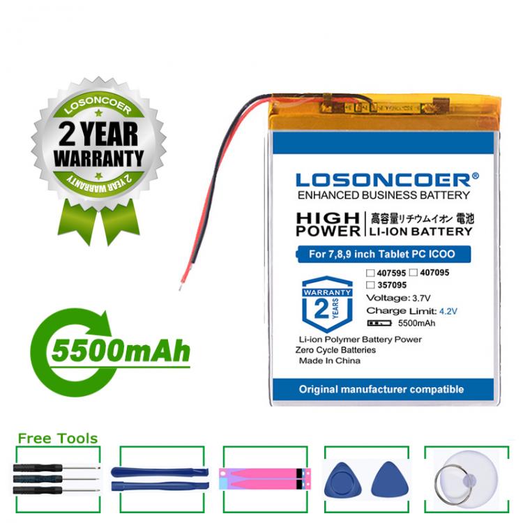 all in one place טאבלטים LOSONCOER Battery 5500mAh 357095 For Tablet Pc 7 Inch MP3 MP4 357096