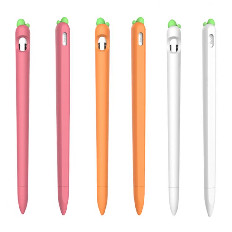 all in one place טאבלטים Cute Carrot Silicone Pencil Case For Apple Pencil 2/1 Case For iPad Tablet Touch Pen Stylus Cartoon Protective Sleeve Cover