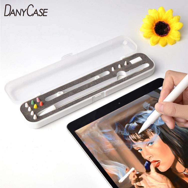 all in one place טאבלטים Apple pencil portable pencil storage box Apple pencil 2 1 portable pencil accessories plastic box hard cover