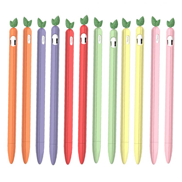 all in one place טאבלטים Soft Silicone Pencil Cases For Apple Pencil 1 2 Cute Cartoon Carrot Cover Protective Case Anti-Lost Silicone Nib Cap For iPad