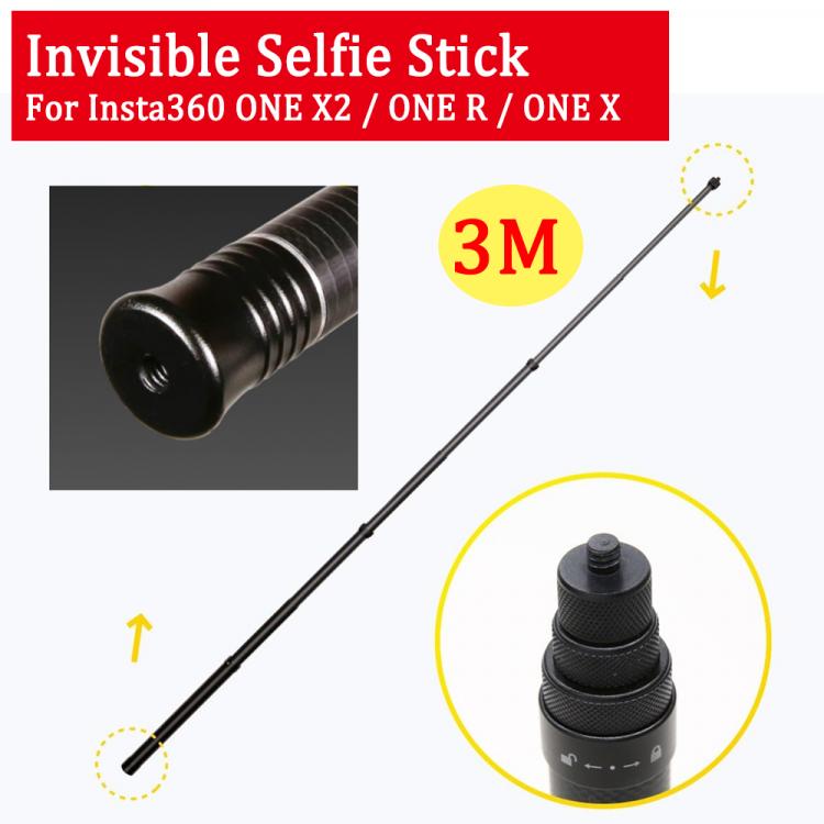 all in one place מצלמות ונלווים 3M Insta360 ONE X2/R Invisible Selfie Stick For ONE X2/ONE R/ONE X Ultra-Light Carbon Fiber Stick NEW Action Camera Accessory