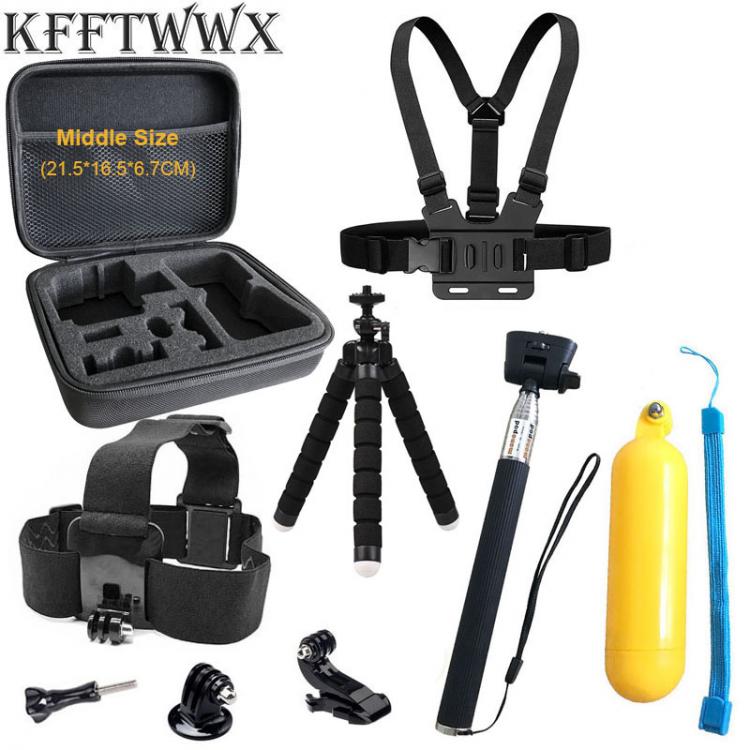 all in one place מצלמות ונלווים KFFTWWX Tripod Accessories For GoPro Hero 9 Mount Floating Bobber Selfie Stick For Go Pro 8 7 6 5 4 3 SJ4000 ENEK H9 H9R Camera
