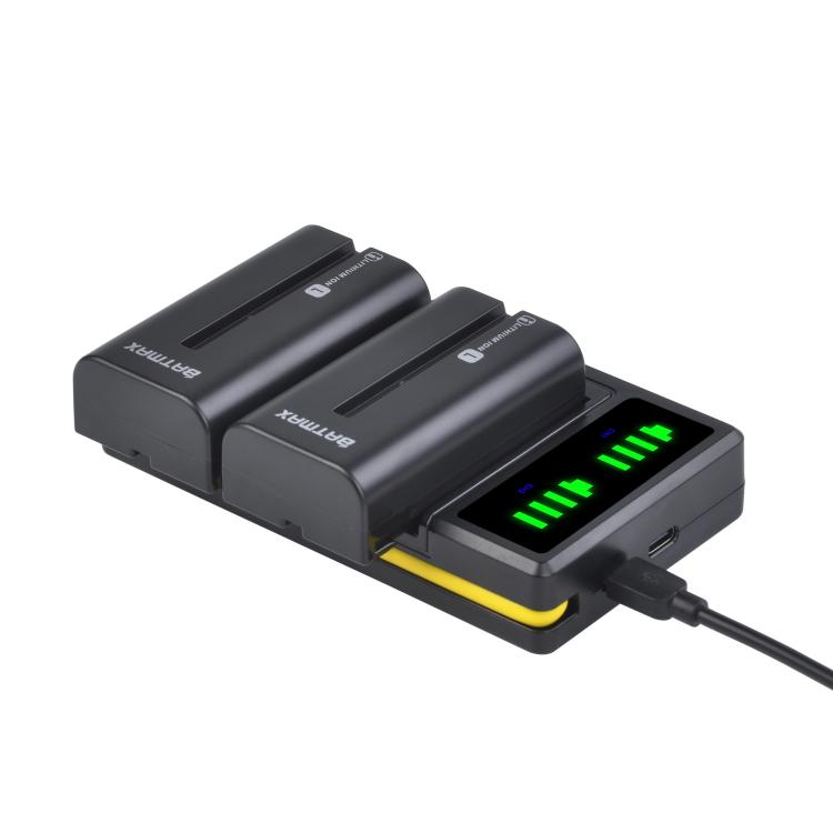 all in one place מצלמות ונלווים 2600mAH NP-F550 NP-F570 Li-ion Battery + LCD USB Charger for Sony NP-F330 NP-F530 NP-F570 NP-F730 NP-F750 black magic pocket 6k
