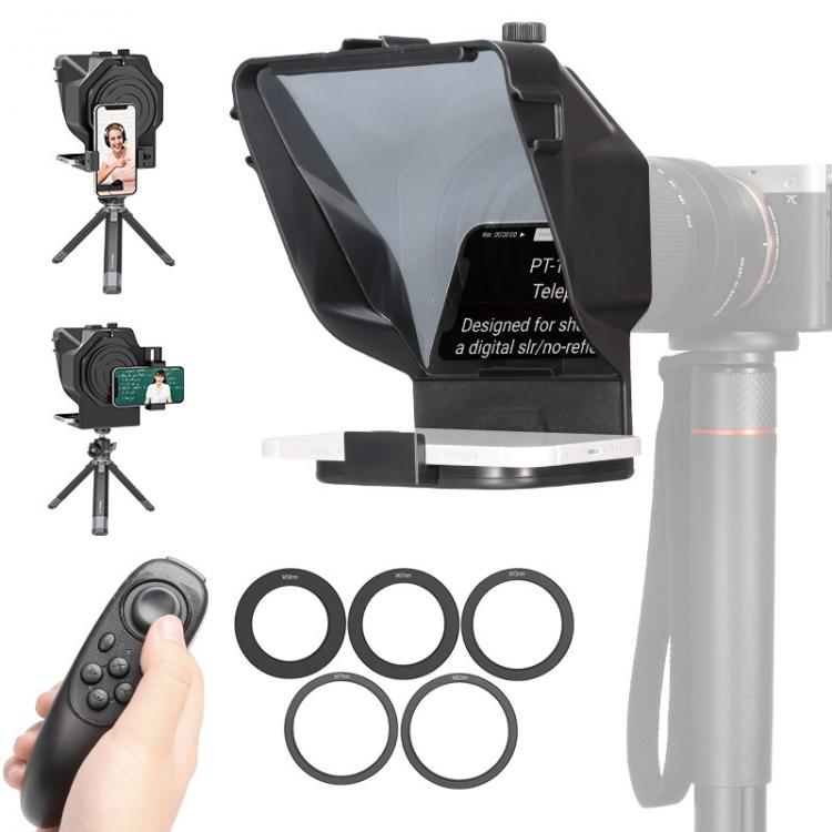 all in one place מצלמות ונלווים Ulanzi TP-15/16 Phone and DSLR Recording Mini Teleprompter Portable Inscriber Mobile Teleprompter Artifact Video Remote Control