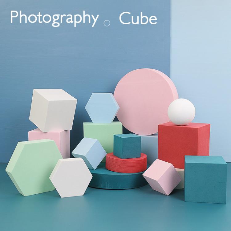 all in one place מצלמות ונלווים Set sale Hard Foam Geometric Cube Life Photo Photography Material Fotografia Shoot Props for Jewelry, Toiletries, Makeup Tools