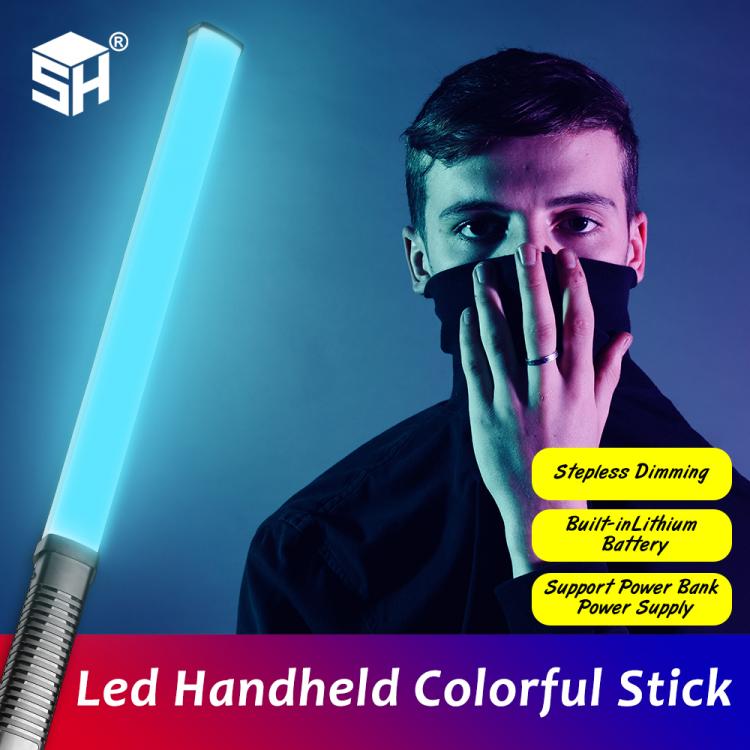 all in one place מצלמות ונלווים Light Stick RGB Fill Light Handle LED Lightsaber Party Ice Cool Photography Soft Ring Star Sword Outdoor Shooting Portable Video
