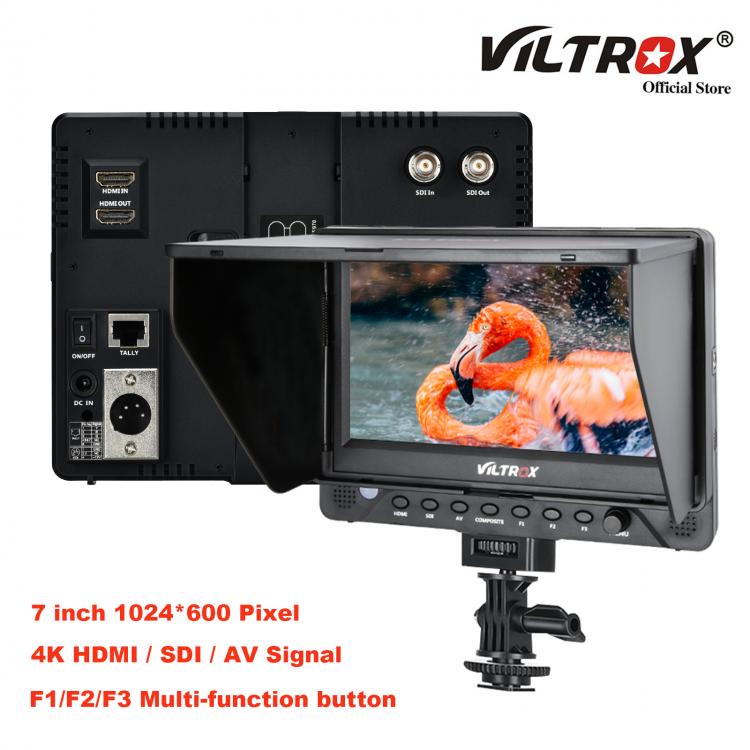 all in one place מצלמות ונלווים Viltrox DC-70EX 7 Inch 4K HD Camera Video Monitor Display Field SDI AV Input Output LCD Monitor 1024x600 for Canon Nikon Sony