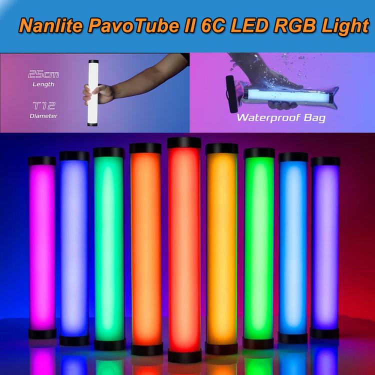 all in one place מצלמות ונלווים Nanguang Nanlite 6C PavoTube II LED RGB Photography Lighting Tube Handheld Stick CCT Mode Photo Video Camera Light