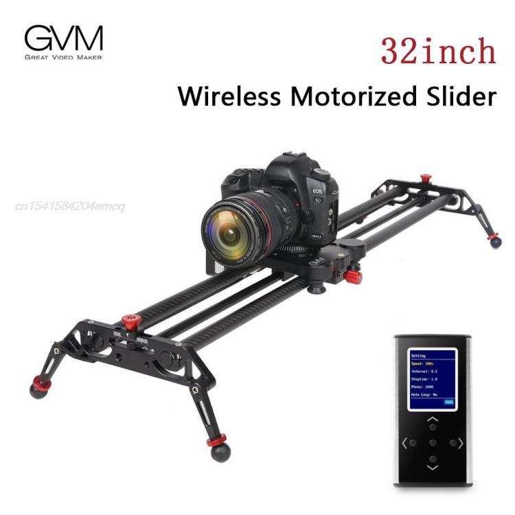all in one place מצלמות ונלווים GVM 2D Dual Axis 32inch Wireless Carbon Fiber Motorized Slider Rail with Bluetooth APP Remote Time Lapse 360 degrees Shooting