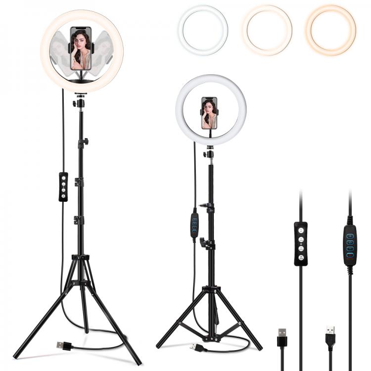 all in one place מצלמות ונלווים 12/13 Inch LED Selfie Ring Light with Tripod Stand Dimmable Led Camera Beauty Ringlight for YouTube Video Live Stream Makeup