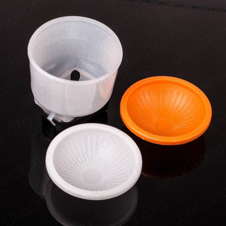 all in one place מצלמות ונלווים Universal Cloud / Clear Lambency Flash Reflection Diffuser Reflector with White + Orange Dome Cover