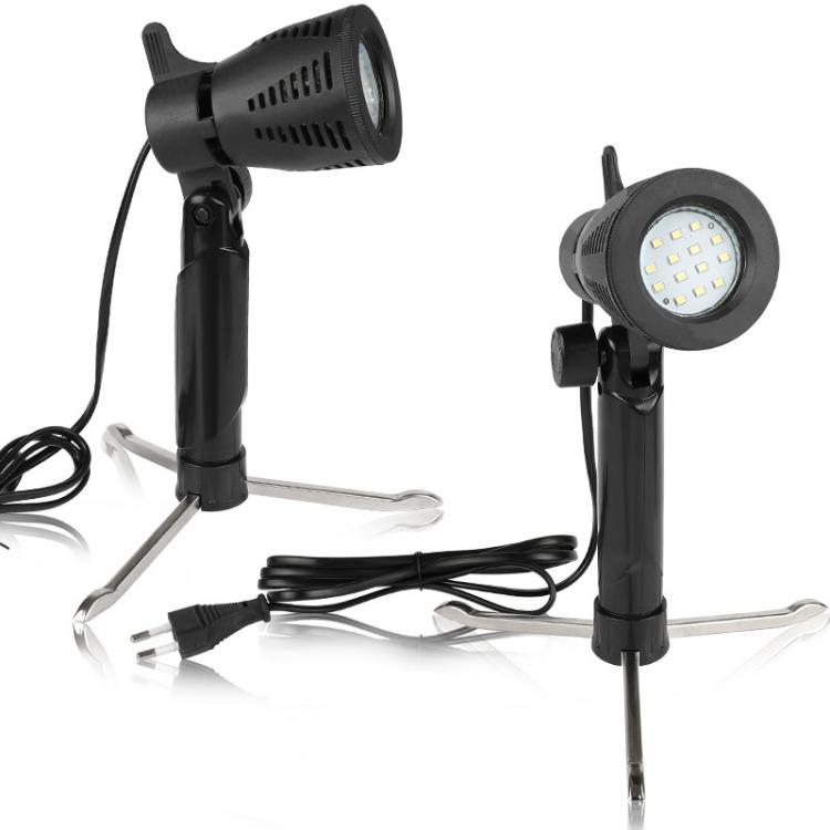all in one place מצלמות ונלווים 2Pcs LED Continuous Light Lamp Mini Table Photography Portable Cold Warm Lighting 3800 5500K For Photographic Photo Video Studio