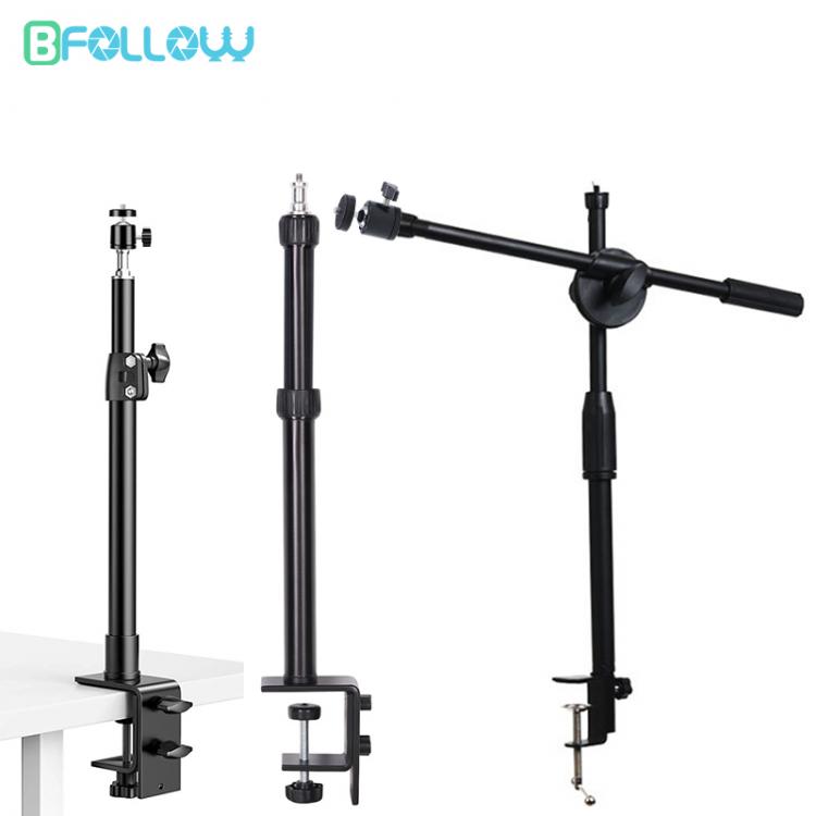 all in one place מצלמות ונלווים BFOLLOW Desk Clamp Mount Stand for Ring Light DSLR Camera Mobile Phone Tablet Bracket Overhead Shooting Youtuber Video Studio