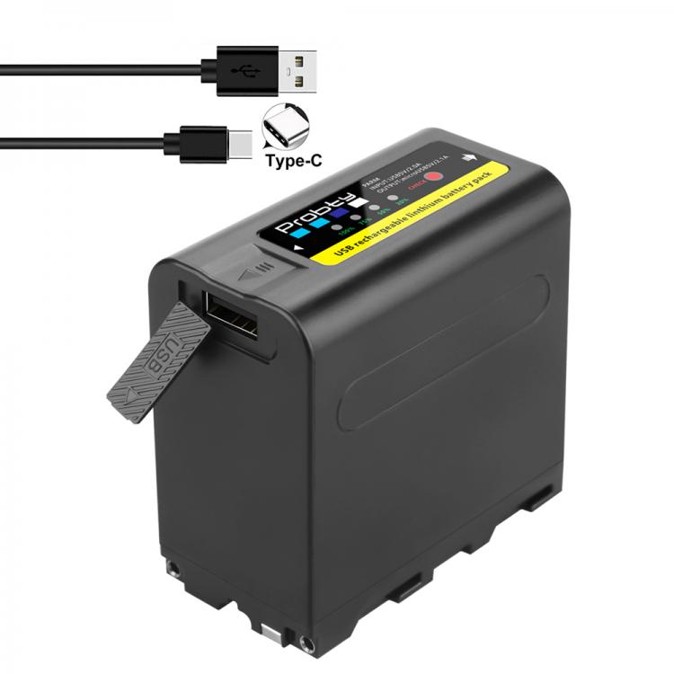 all in one place מצלמות ונלווים USB input charge 8800mAh NP-F970 NP-F980 F960 F970 Battery power LED Power bank Indicator for Sony F960 F550  F750 F770 MC1500C