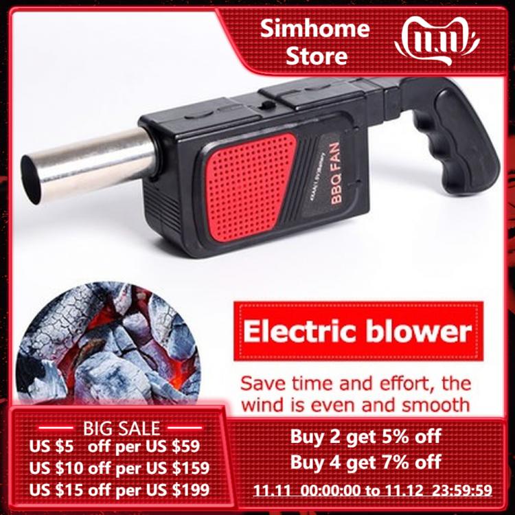 all in one place חצר וגינה 2021 Portable Handheld Electric BBQ Fan Air Blower for Outdoor Camping Barbecue Picnic BBQ Cooking Tool Grill Accessories