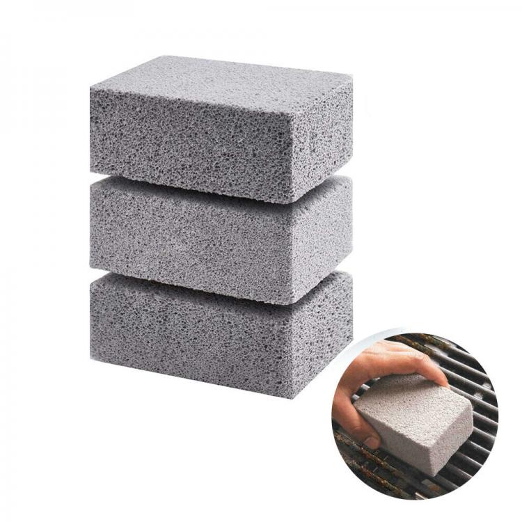 all in one place חצר וגינה 3pcs BBQ Grill Clean Brick Block Barbecue Cleaning Stone BBQ Racks Stains Grease Cleaner Gadgets Kitchen Accessories BBQ Tools