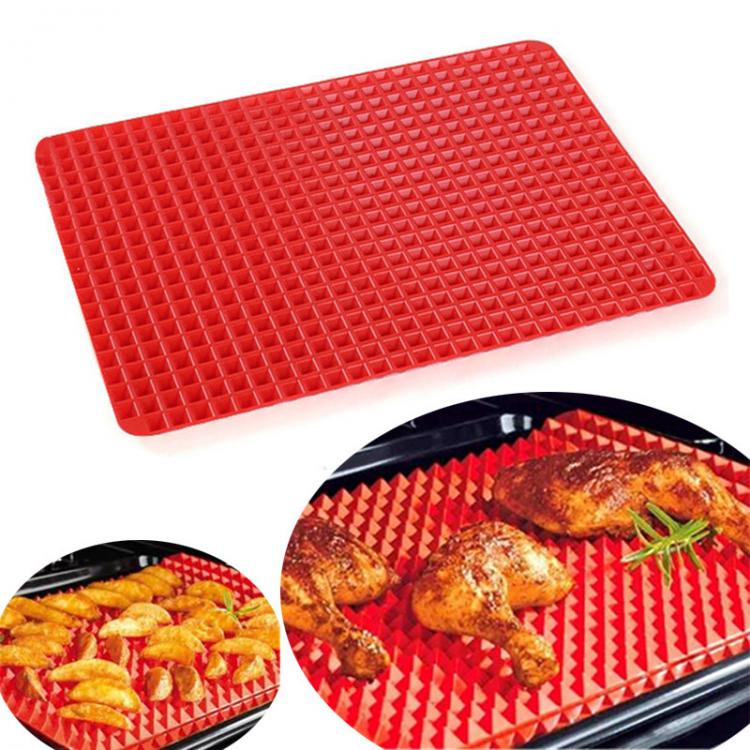 all in one place חצר וגינה BBQ Grill Mat Non-stick Barbecue Heat-Resistant Reusable Baking Pad Meshes Easy to Clean Suitable for Gas Charcoal Electric
