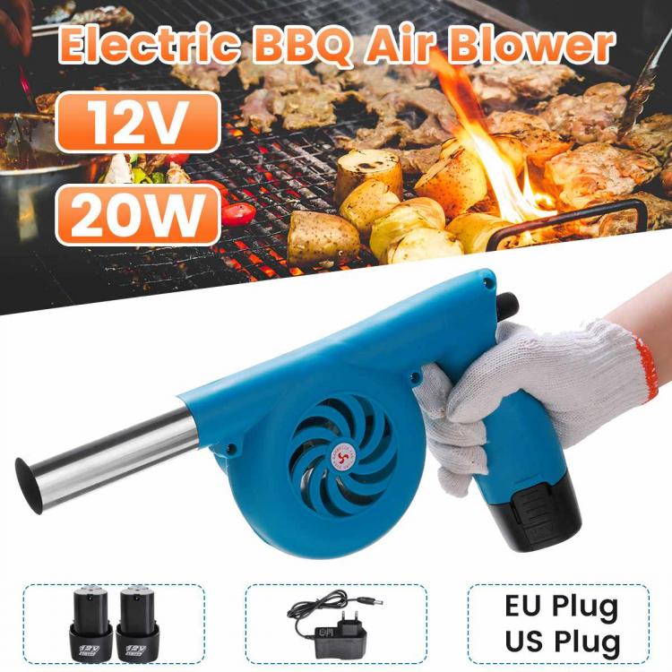 all in one place חצר וגינה Fireproof Bellows Tool Picnic Camping Lithium Battery Outdoor Barbecue Fan Wireless Electric Blower Portable Barbecue Grill