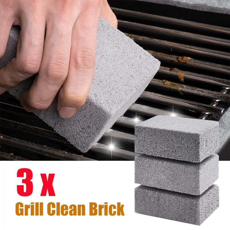 all in one place חצר וגינה 3pcs Grill Clean Brick Grill Stone Cleaning Block for Flat Top Grills Griddles Grate and Grill Grate Cleaner Effectively Remove
