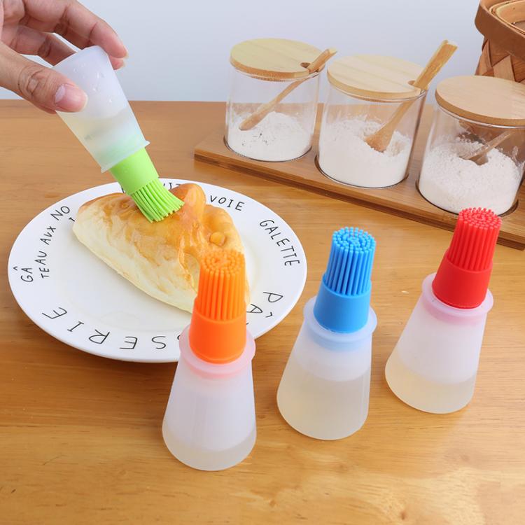all in one place חצר וגינה 1 Pcs Portable Silicone Oil Bottle with Brush Grill Oil Brushes Liquid Oil Pastry Kitchen Baking BBQ Tool Kitchen Tools for BBQ