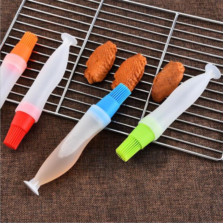all in one place חצר וגינה Barbecue Tools Silicone Kitchen Gadgets Portable Temperature Resistant BBQ Basting Brushes Oil Bottle Brush Baking Accessories