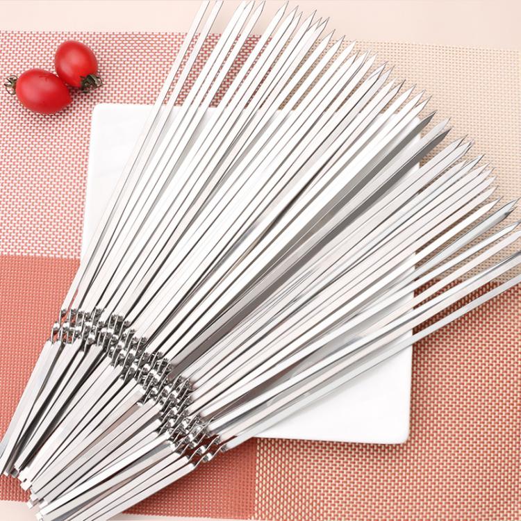 all in one place חצר וגינה New BBQ Stainless Steel Barbecue Sign Lamb Skewers Barbecue Sign Iron Sign Skewers Utensils Household Signature Tool Supplies