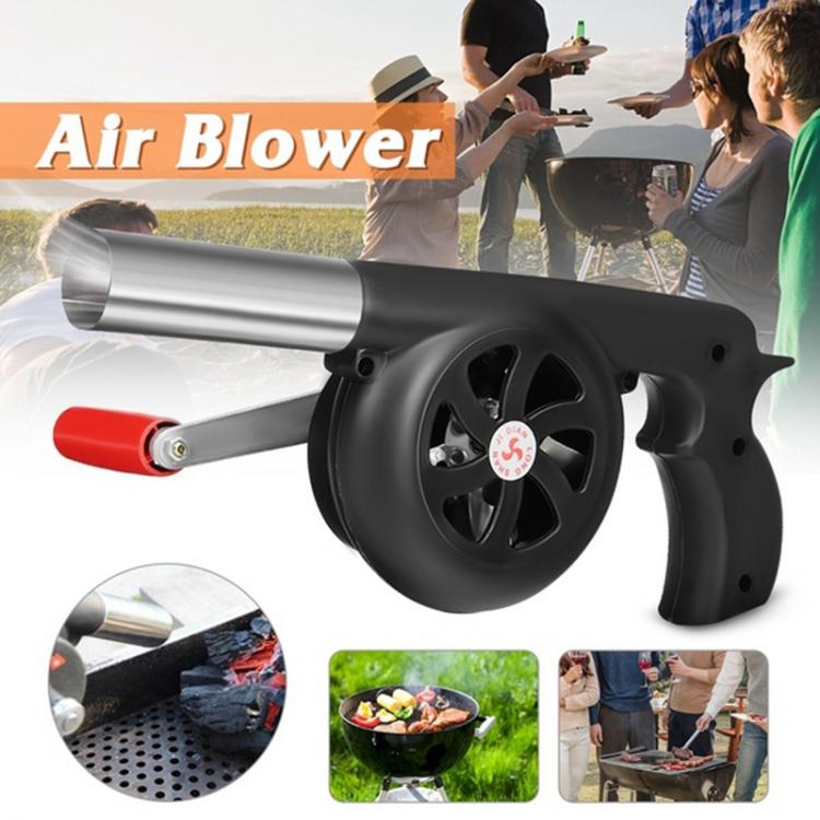 all in one place חצר וגינה Outdoor Cooking BBQ Fan Air Blower For Barbecue Fire Bellows Hand Crank Tool for Picnic Camping stove accessories