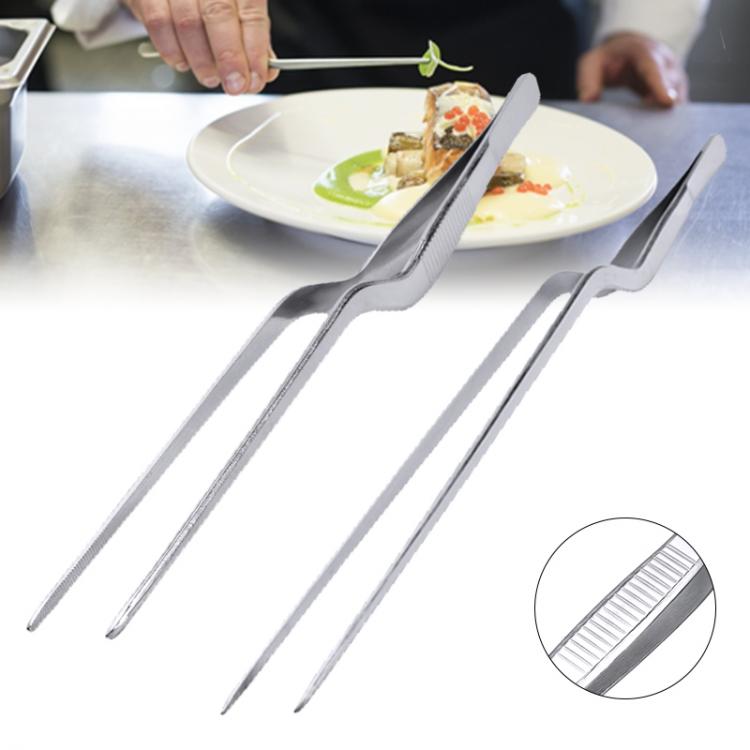 all in one place חצר וגינה 16/21cm Kitchen Tweezer BBQ Food Tweezer Clip Mini Chief Tongs Stainless Steel Portable For Picnic Barbecue Cooking Tools
