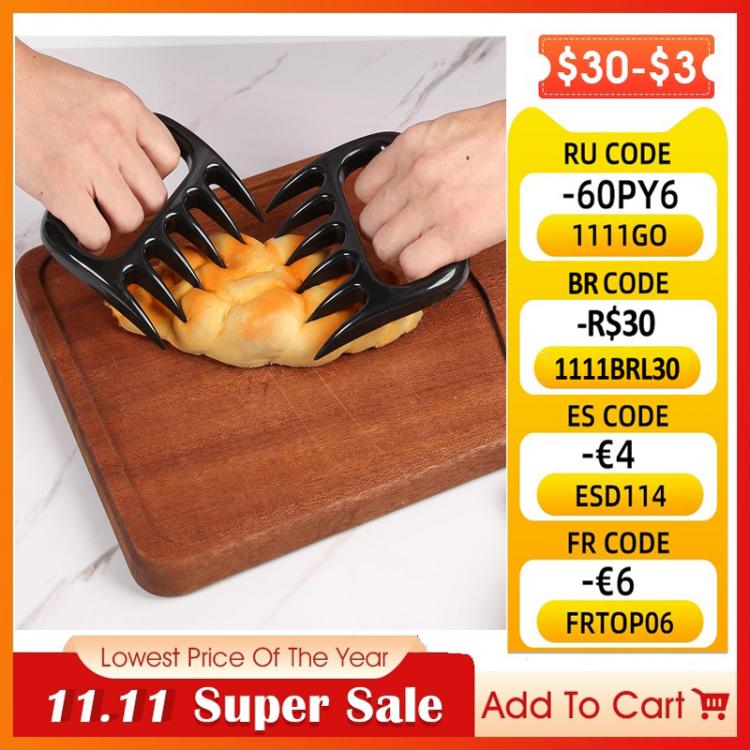 all in one place חצר וגינה 2pcs/set Durable Bear Claws Barbecue Fork Grinder Tear Meat Tools Outdoor Pull Meat Shred Pork Clamp Bear Claws Barbecue Fork