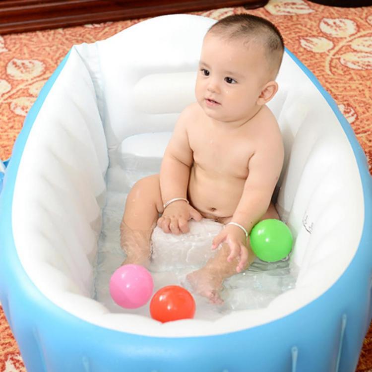 all in one place חצר וגינה Portable Foldable Baby Infant Inflatable Bathtub Shower Basin Swimming Pool